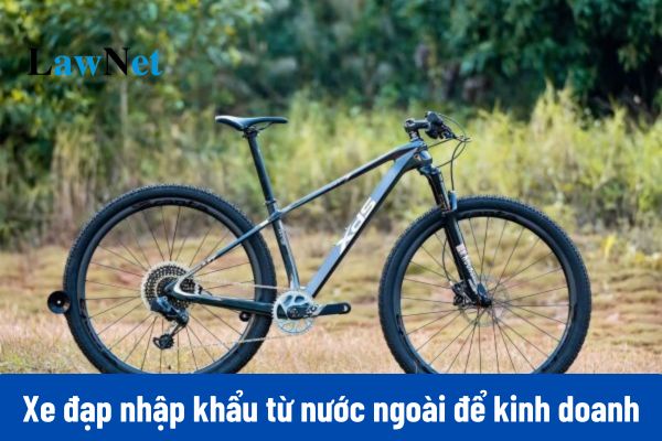 Are imported bicycles from abroad for business subject to registration fee?