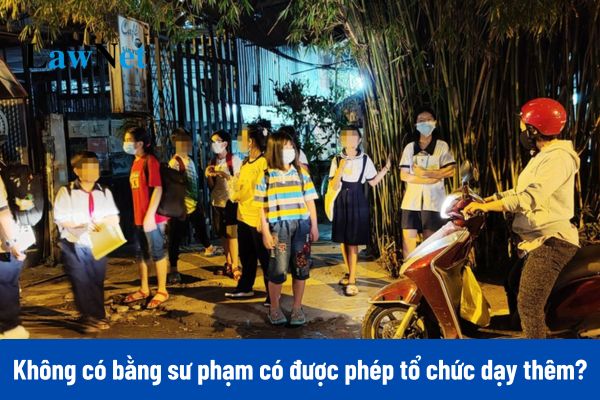 Không có bằng sư phạm có được phép tổ chức dạy thêm?