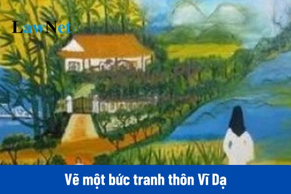 Vẽ một bức tranh thôn Vĩ Dạ theo tưởng tượng của bạn