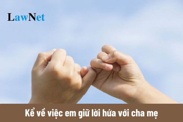 Top 6 mẫu viết đoạn văn kể về việc em giữ lời hứa với cha mẹ lớp 3?