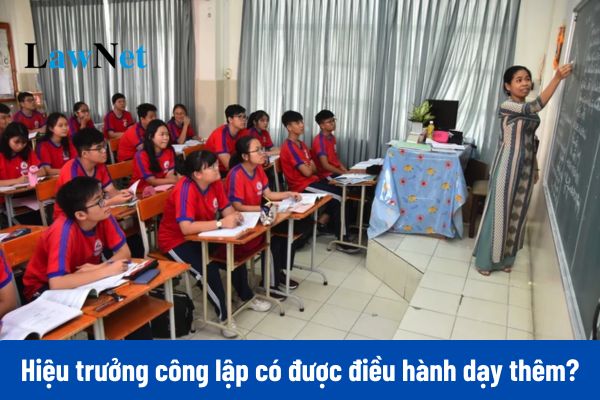 Hiệu trưởng công lập có được điều hành dạy thêm ngoài trường?