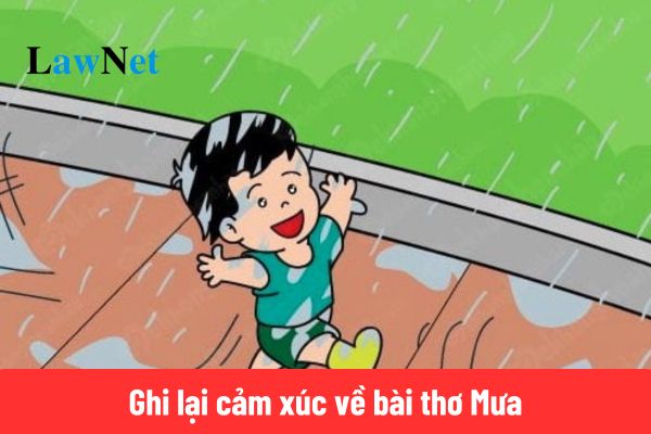 Mẫu viết đoạn văn ghi lại cảm xúc về bài thơ mưa lớp 6?