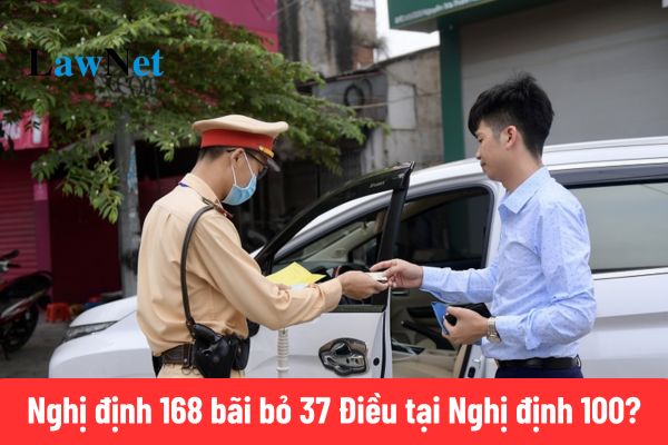 Nghị định 168 bãi bỏ 15 Điều luật của Nghị định 100 quy định về xử phạt giao thông?