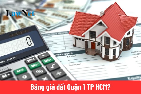 Bảng giá đất Quận 1 TP HCM 2025? 