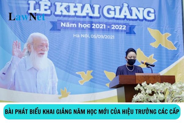 Mẫu bài phát biểu khai giảng năm học mới của Hiệu trưởng các cấp năm học 2024 2025?