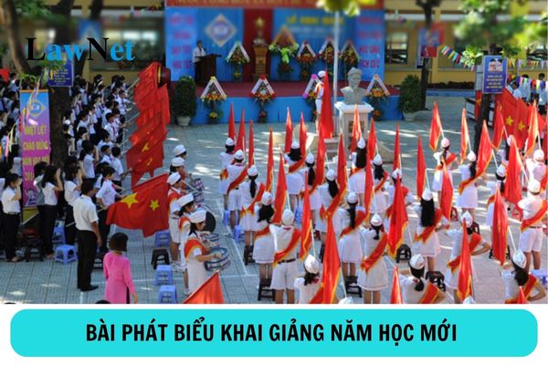 Mẫu bài phát biểu khai giảng năm học mới của Hiệu trưởng trường tiểu học 2024 - 2025?