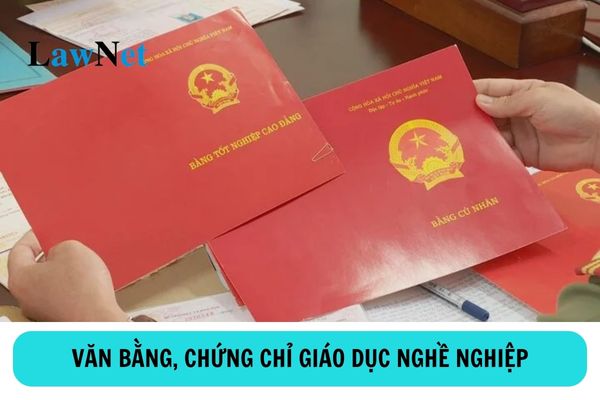 Văn bằng, chứng chỉ giáo dục nghề nghiệp gồm những gì?