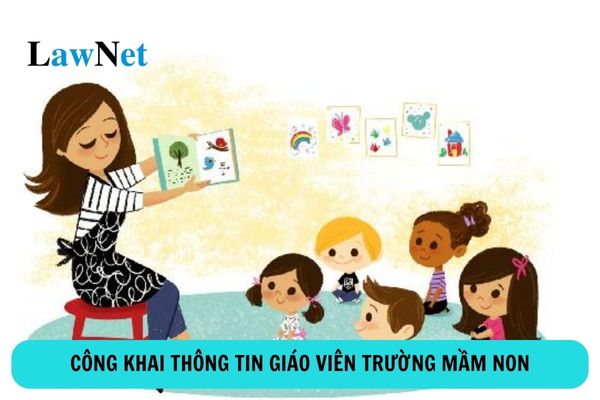 Trường mầm non phải công khai thông tin gì về đội ngũ giáo viên?