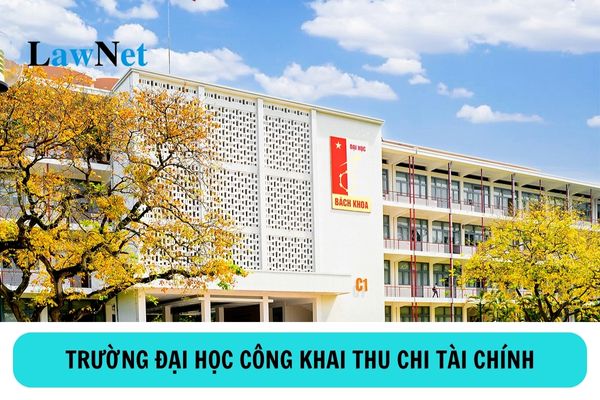 Các thông tin về thu chi tài chính của cơ sở giáo dục đại học phải công khai ra sao?