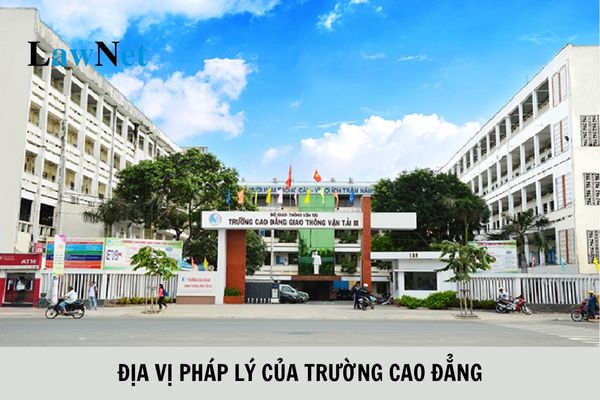 Địa vị pháp lý của trường cao đẳng như thế nào?