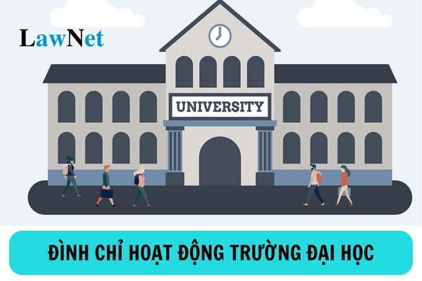 When is a university suspended from training activities? Who has the authority to suspend training activities of universities?