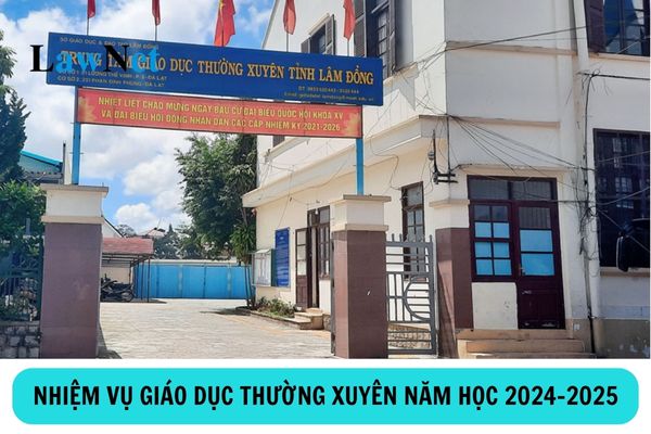 8 nhiệm vụ chung trong giáo dục thường xuyên năm học 2024-2025?