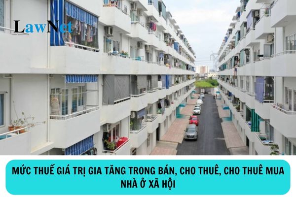 Mức thuế giá trị gia tăng trong bán, cho thuê, cho thuê mua nhà ở xã hội là bao nhiêu?