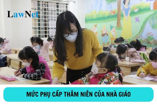 Mức phụ cấp thâm niên của nhà giáo hiện nay là bao nhiêu? 