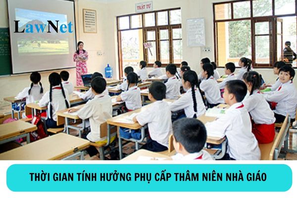 Thời gian tính hưởng phụ cấp thâm niên nhà giáo có bao gồm thời gian tập sự không?