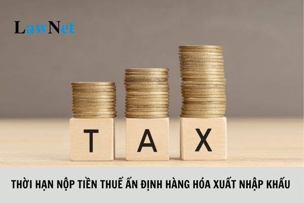 Thời hạn nộp tiền thuế ấn định đối với hàng hóa xuất nhập khẩu ra sao?