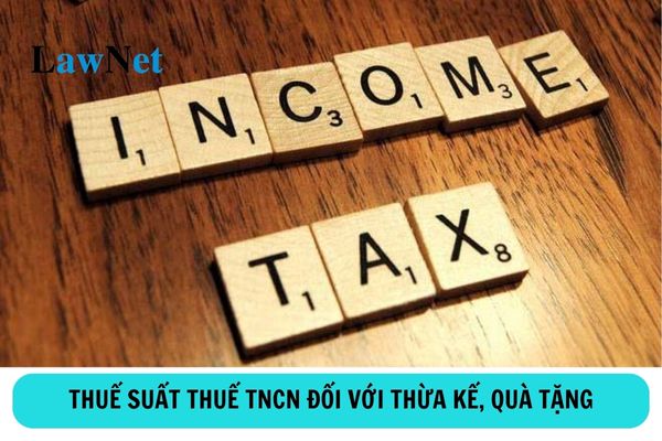 Thuế suất thuế thu nhập cá nhân đối với thừa kế, quà tặng là bao nhiêu?