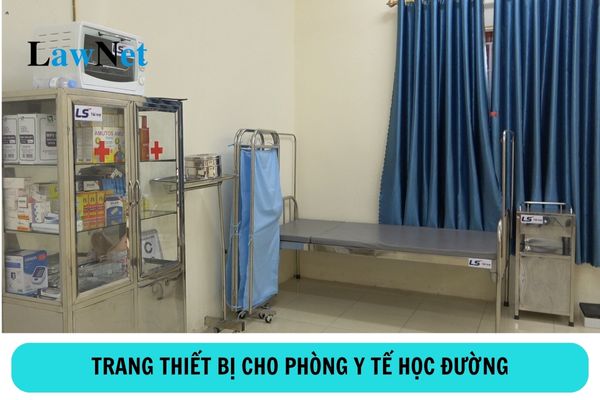 Danh mục trang thiết bị cho Phòng y tế học đường của trường tiểu học?