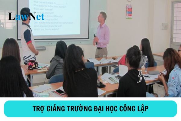 Trợ giảng trường đại học công lập phải có trình độ học vấn như thế nào?