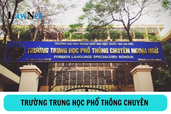 Điều kiện để trường trung học phổ thông chuyên hoạt động giáo dục là gì?