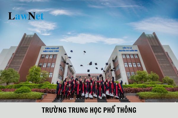 Trường trung học phổ thông phải công khai các thông tin gì về điều kiện bảo đảm chất lượng hoạt động giáo dục?