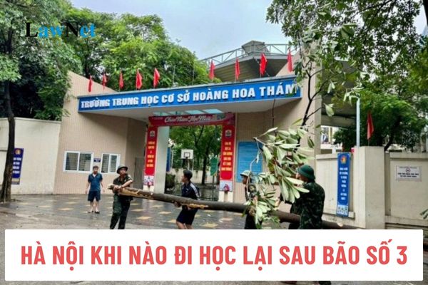 When will Hanoi resume school after Typhoon No. 3 Yagi?