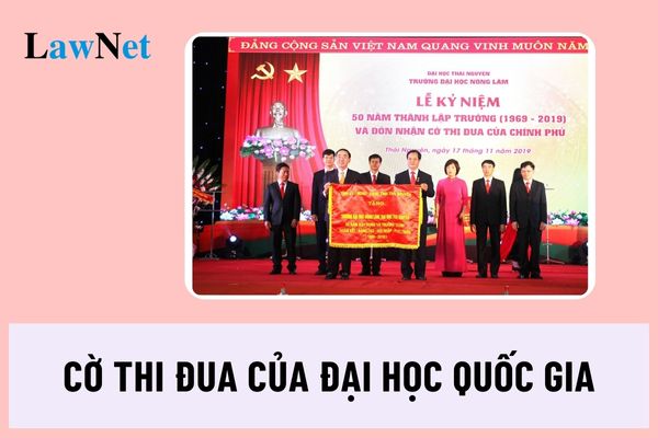 Đã có quy định mới về nội dung thêu Cờ thi đua của Đại học Quốc gia?