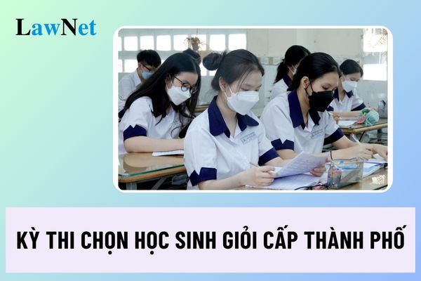 Kỳ thi chọn học sinh giỏi cấp thành phố năm học 2024 2025 TPHCM diễn ra khi nào?