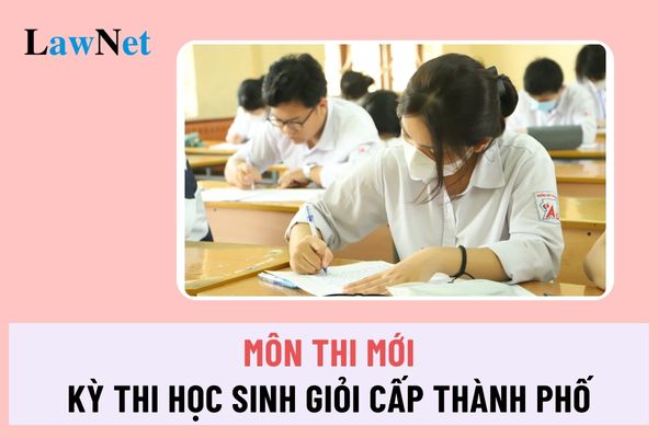 What is the new exam subject for the city-level excellent student exam for 9th and 12th graders in Ho Chi Minh City?