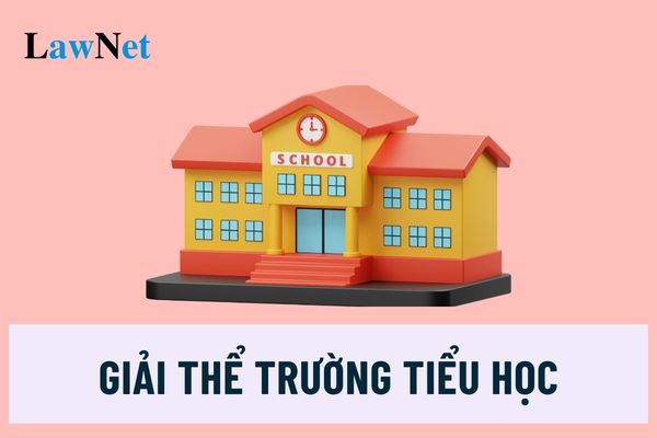 04 trường hợp trường tiểu học bị giải thể là trường hợp nào? 