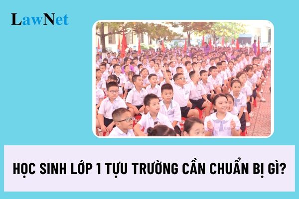 Học sinh lớp 1 tựu trường cần chuẩn bị những gì?