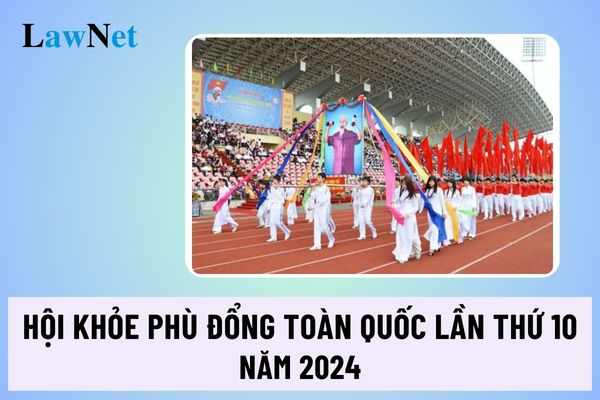 Competition schedule for the 10th National Phu Dong Health Festival in 2024?