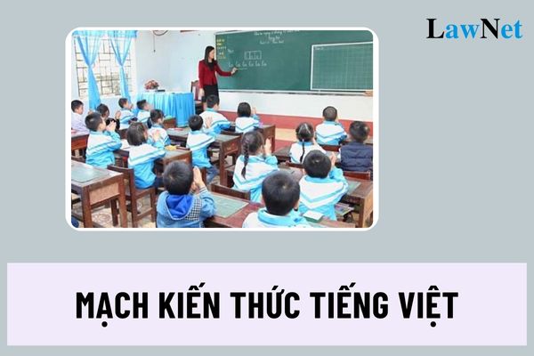 Có bao nhiêu mạch kiến thức tiếng Việt? Phân bổ các mạch kiến thức tiếng Việt ở cấp tiểu học như thế nào? 