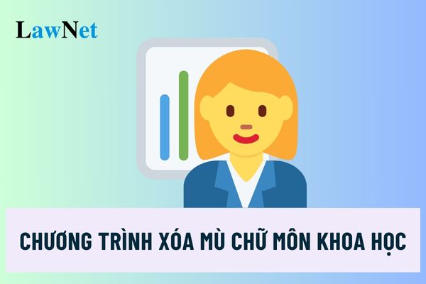 Chương trình Xóa mù chữ môn Khoa học sử dụng 03 mức độ yêu cầu cần đạt của học viên ra sao?