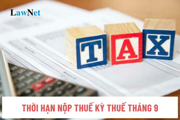 Thời hạn nộp thuế kỳ thuế tháng 9/2024 là ngày mấy?