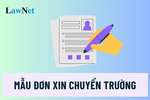 Mẫu đơn xin chuyển trường đối với học sinh tiểu học trong nước?