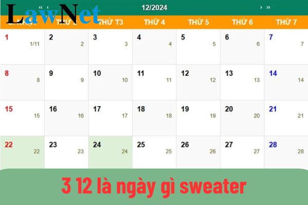 3 12 là ngày gì sweater? 3 12 là ngày giáo viên mầm non mới ra trường được nghỉ đúng không?