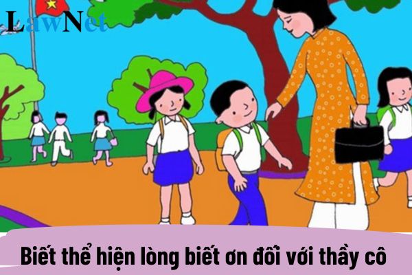 Biết thể hiện lòng biết ơn đối với thầy cô là gì? Biết thể hiện lòng biết ơn đối với thầy cô được học ở lớp mấy?