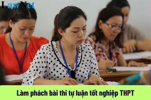 Phát hiện sai sót trong quy trình làm phách bài thi tự luận tốt nghiệp THPT phải báo ai? 