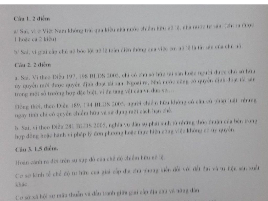 Bộ đề thi Luật kinh tế hvnh mới nhất?