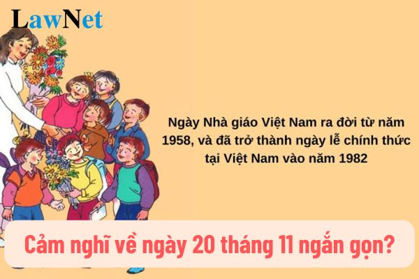 Tham khảo một số mẫu cảm nghĩ về ngày 20 tháng 11 ngắn gọn? Ngày Nhà giáo Việt Nam giáo viên có được nghỉ hay không?