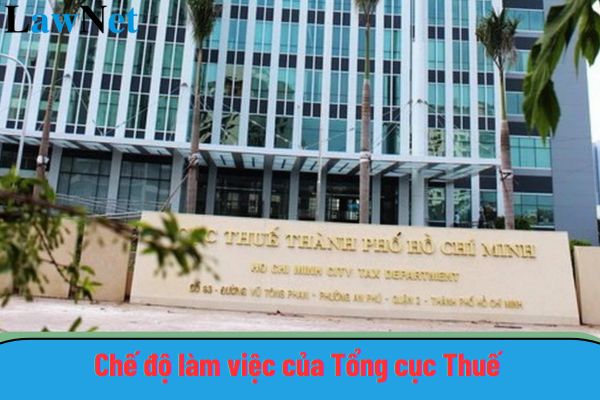 Chế độ làm việc của Tổng cục Thuế như thế nào?