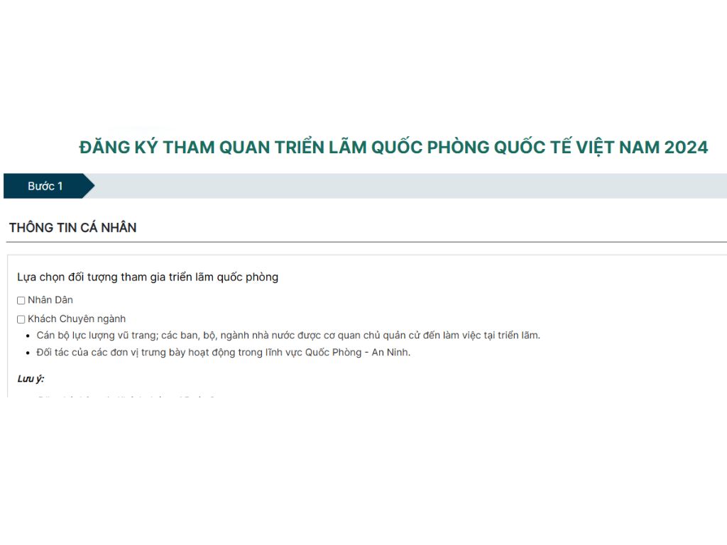 đâng ký tham quan triễn lãm