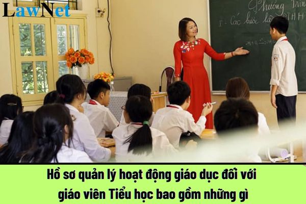 Hồ sơ quản lý hoạt động giáo dục đối với giáo viên Tiểu học bao gồm những gì? Giáo viên Tiểu học có những nhiệm vụ gì theo Thông tư 28?