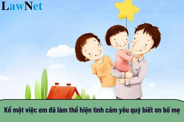 Top 5 mẫu viết 4 đến 5 câu kể một việc em đã làm thể hiện tình cảm yêu quý biết ơn bố mẹ hay nhất?