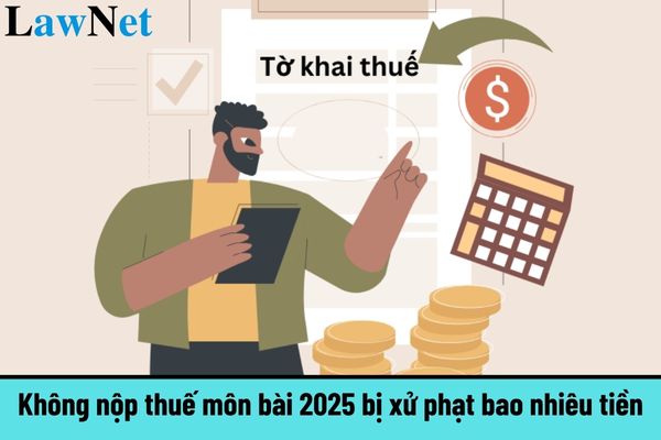 Không nộp thuế môn bài 2025 bị xử phạt bao nhiêu tiền?