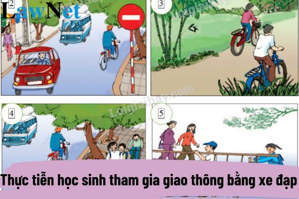 Liên hệ với thực tiễn học sinh tham gia giao thông bằng xe đạp tại trường em?