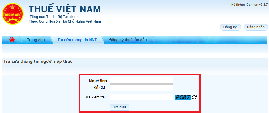 Tra cứu mã số thuế doanh nghiệp trên Tổng cục thuế