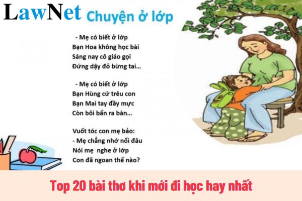 Top 20 bài thơ khi mới đi học hay nhất? 5 yêu cầu cần đạt trong kỹ thuật đọc môn Tiếng Việt lớp 1 là gì?