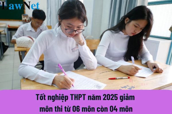 Tốt nghiệp THPT năm 2025 giảm môn thi từ 06 môn còn 04 môn đúng không? Đối tượng dự thi tốt nghiệp THPT 2025 gồm thí sinh nào?